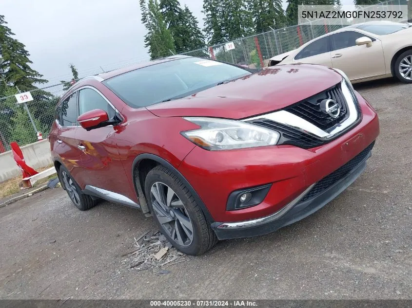 5N1AZ2MG0FN253792 2015 Nissan Murano S/Sl/Sv/Platinum