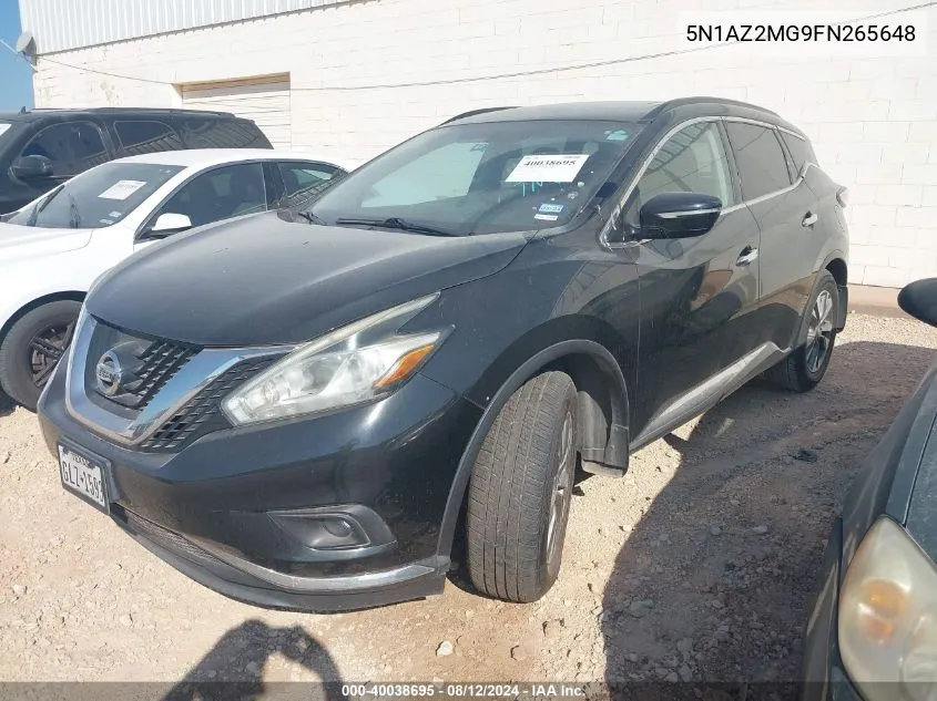 5N1AZ2MG9FN265648 2015 Nissan Murano Sv