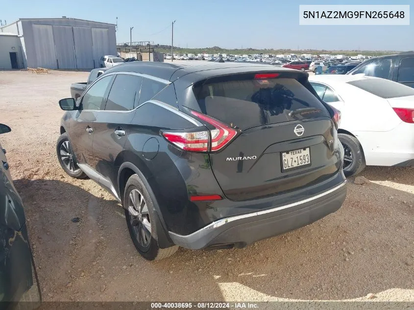 5N1AZ2MG9FN265648 2015 Nissan Murano Sv