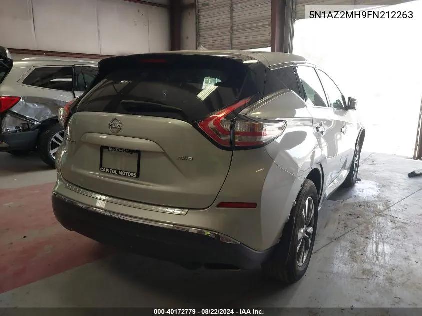 5N1AZ2MH9FN212263 2015 Nissan Murano S