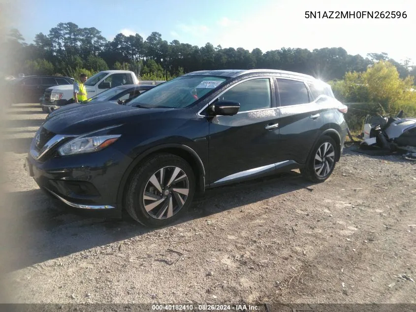 5N1AZ2MH0FN262596 2015 Nissan Murano Platinum