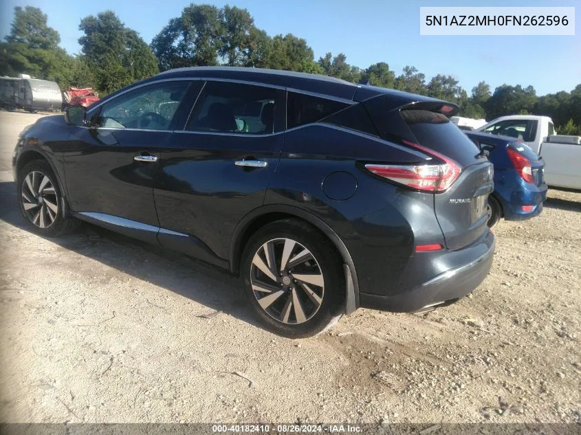 5N1AZ2MH0FN262596 2015 Nissan Murano Platinum