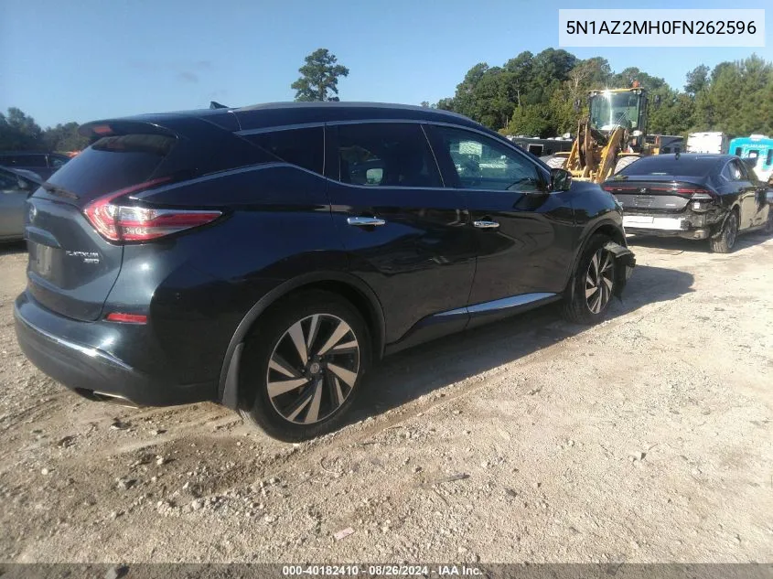 5N1AZ2MH0FN262596 2015 Nissan Murano Platinum