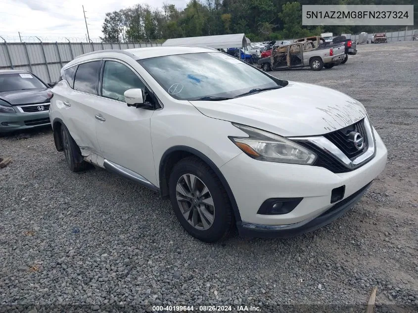 2015 Nissan Murano Sl VIN: 5N1AZ2MG8FN237324 Lot: 40199644