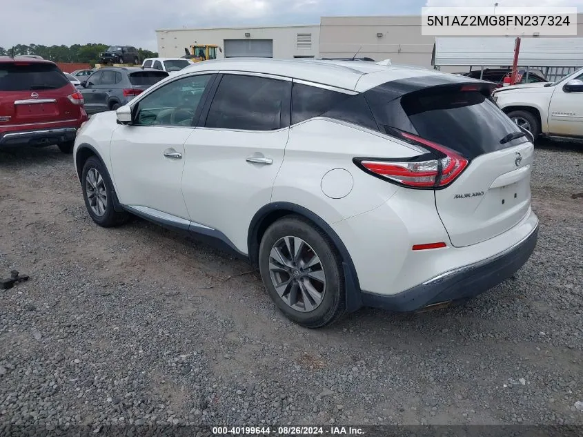 2015 Nissan Murano Sl VIN: 5N1AZ2MG8FN237324 Lot: 40199644