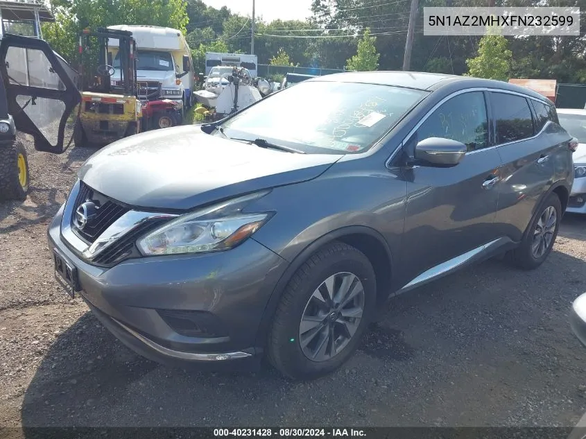 5N1AZ2MHXFN232599 2015 Nissan Murano S