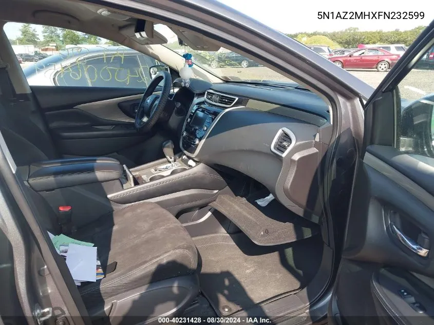 5N1AZ2MHXFN232599 2015 Nissan Murano S