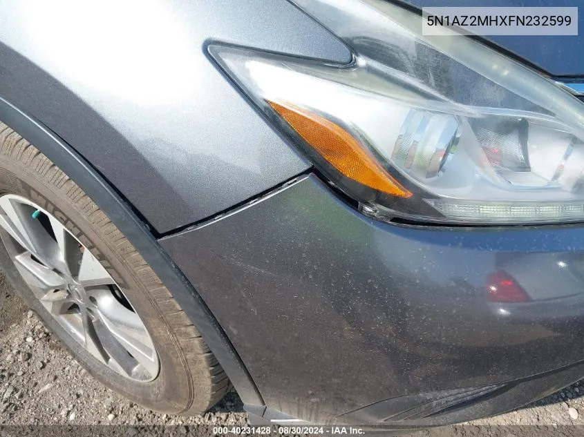 5N1AZ2MHXFN232599 2015 Nissan Murano S