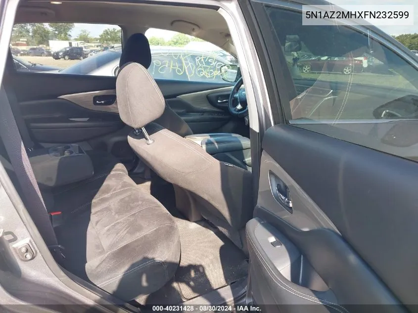 5N1AZ2MHXFN232599 2015 Nissan Murano S