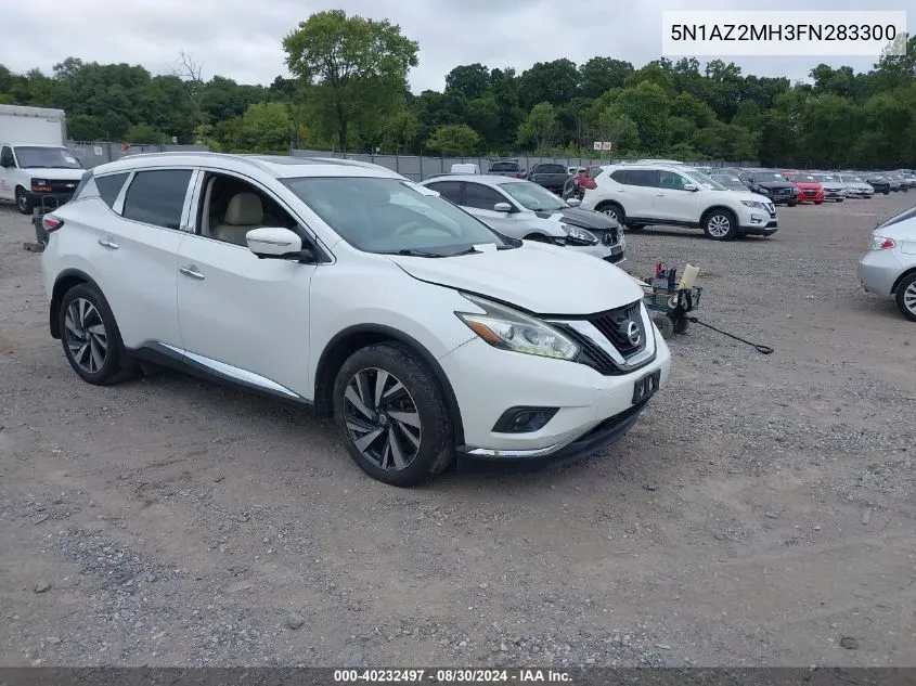 2015 Nissan Murano Platinum VIN: 5N1AZ2MH3FN283300 Lot: 40232497