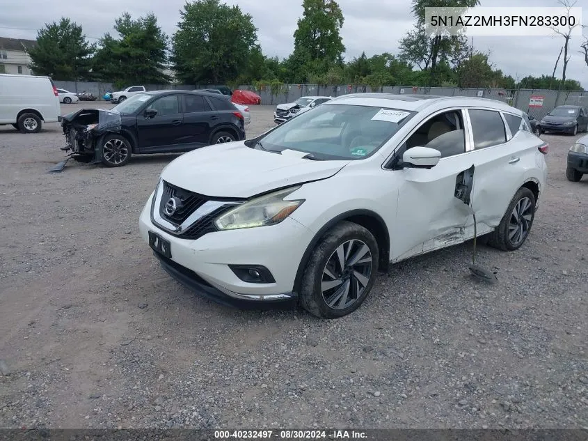 5N1AZ2MH3FN283300 2015 Nissan Murano Platinum