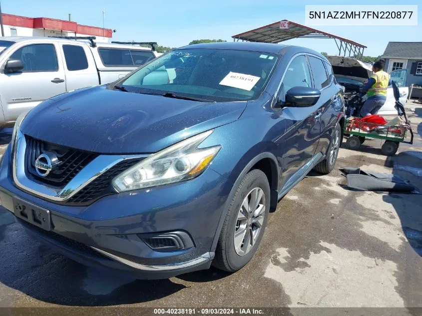 2015 Nissan Murano S VIN: 5N1AZ2MH7FN220877 Lot: 40238191