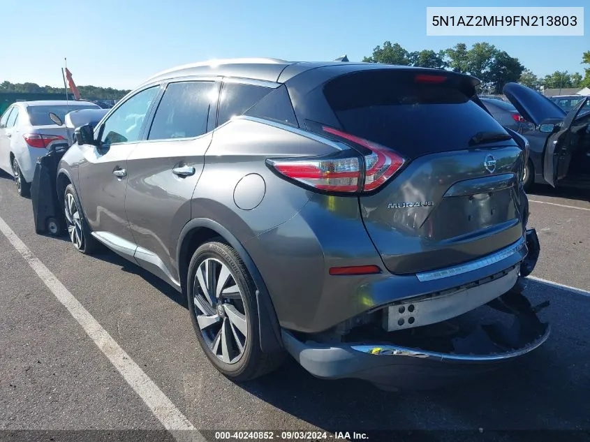 5N1AZ2MH9FN213803 2015 Nissan Murano Platinum