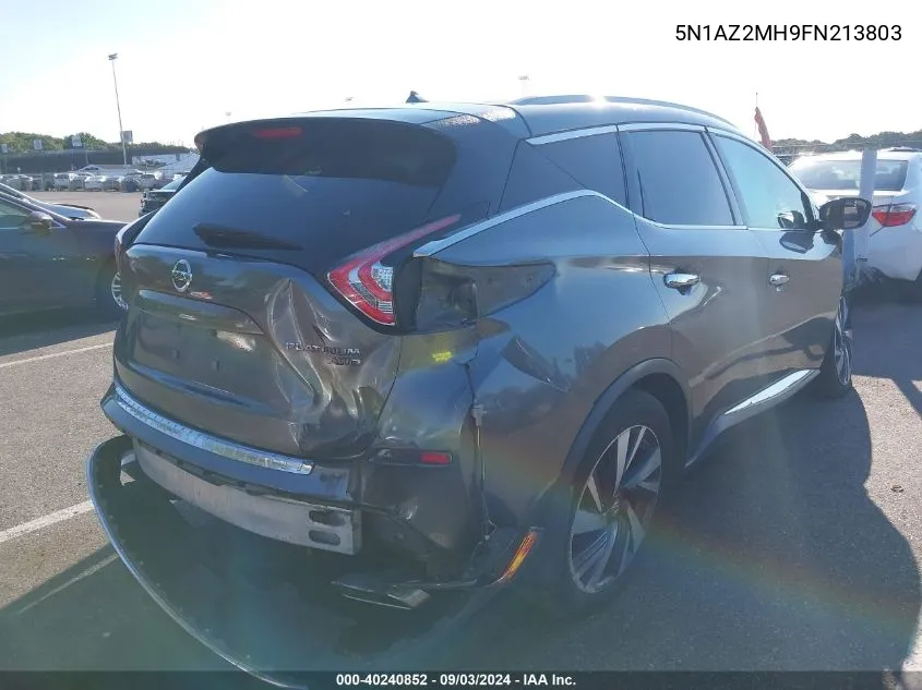 5N1AZ2MH9FN213803 2015 Nissan Murano Platinum