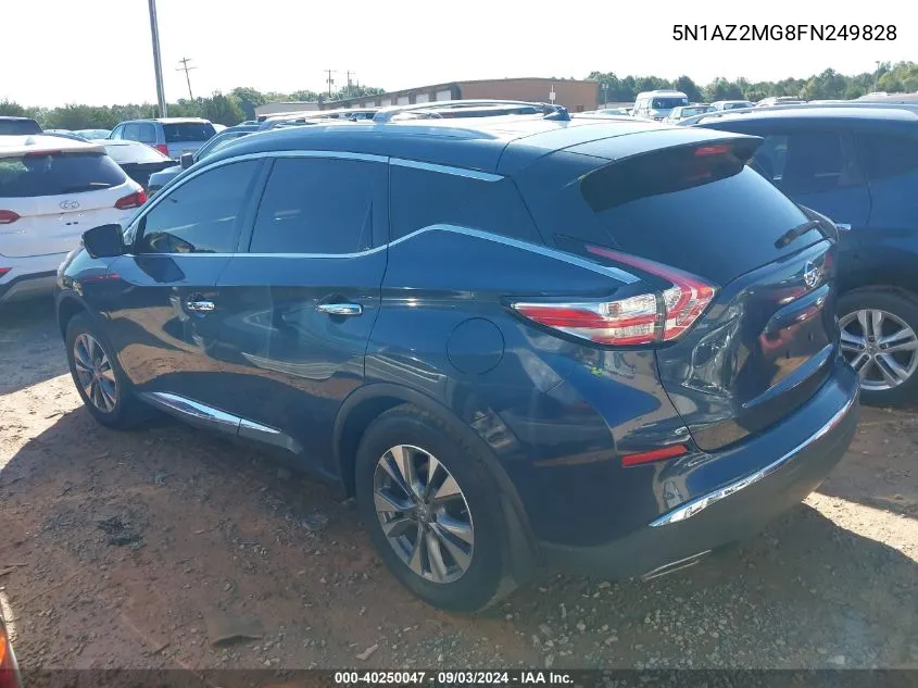 5N1AZ2MG8FN249828 2015 Nissan Murano Sl