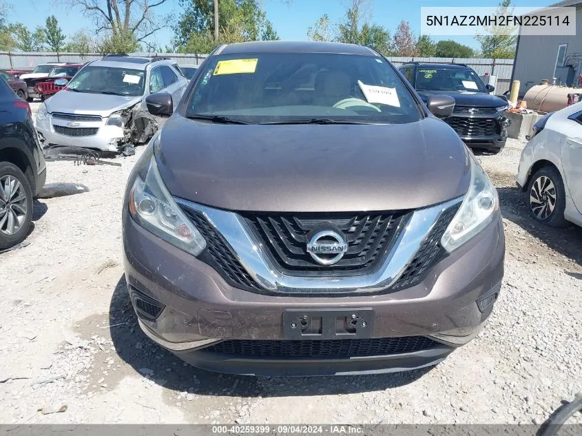 5N1AZ2MH2FN225114 2015 Nissan Murano S/Sl/Sv/Platinum