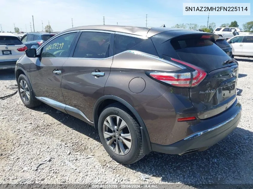 5N1AZ2MH2FN225114 2015 Nissan Murano S/Sl/Sv/Platinum