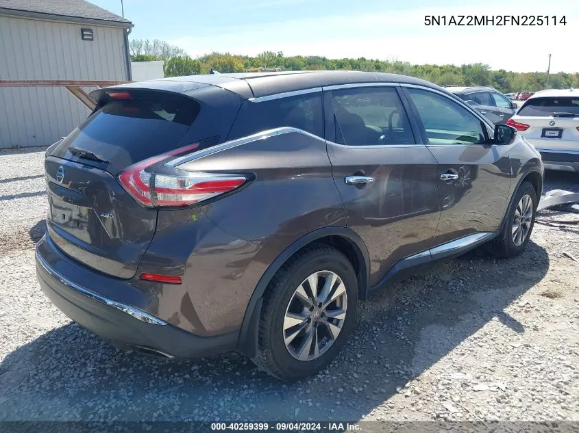 5N1AZ2MH2FN225114 2015 Nissan Murano S/Sl/Sv/Platinum