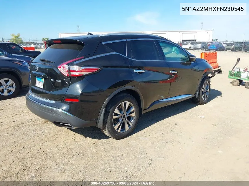 5N1AZ2MHXFN230545 2015 Nissan Murano Sl