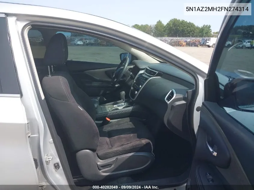 5N1AZ2MH2FN274314 2015 Nissan Murano S