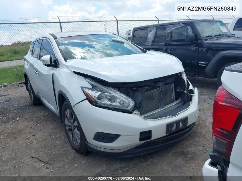 5N1AZ2MG5FN260849 2015 Nissan Murano S