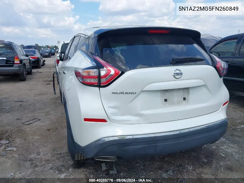 5N1AZ2MG5FN260849 2015 Nissan Murano S