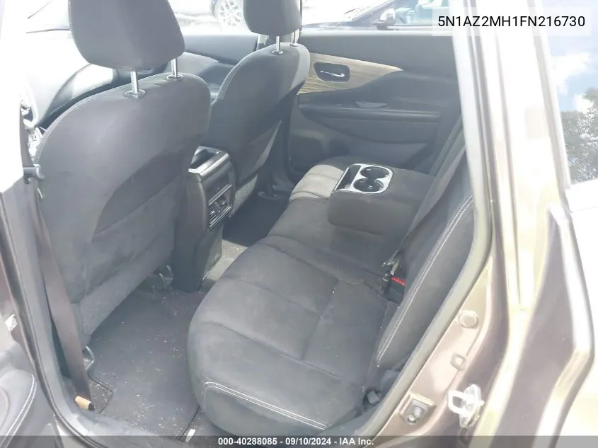 5N1AZ2MH1FN216730 2015 Nissan Murano Sv