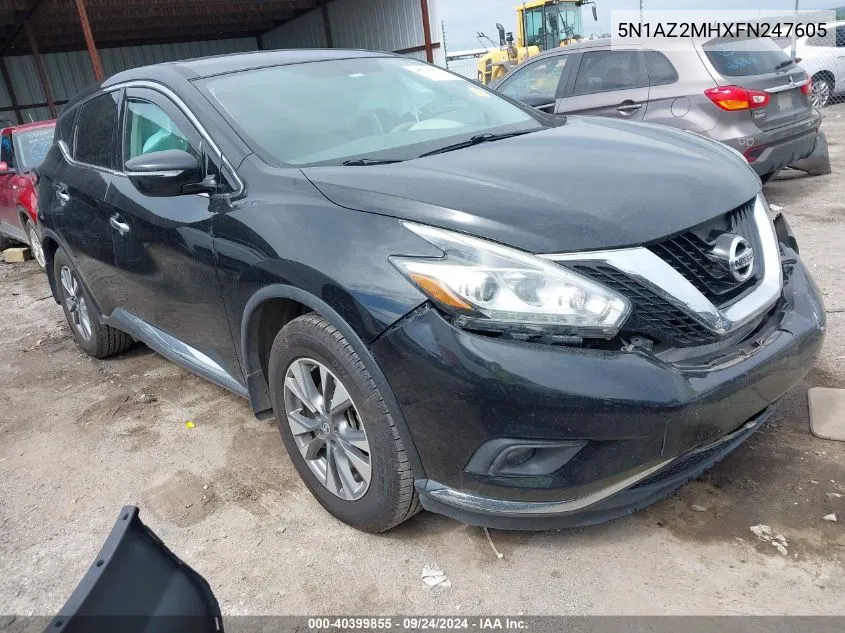 2015 Nissan Murano S/Sl/Sv/Platinum VIN: 5N1AZ2MHXFN247605 Lot: 40399855