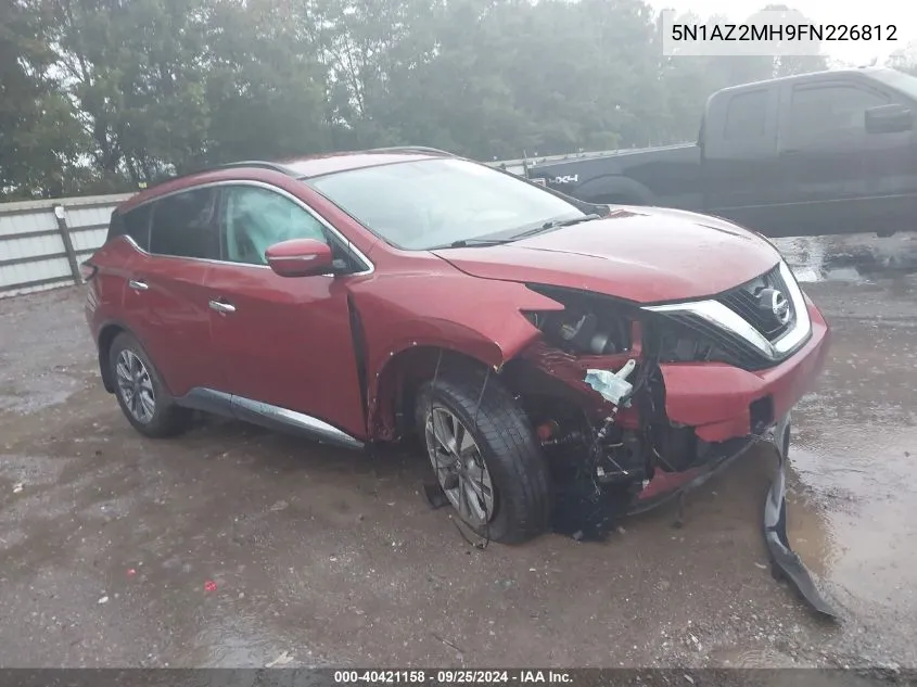 5N1AZ2MH9FN226812 2015 Nissan Murano Sv