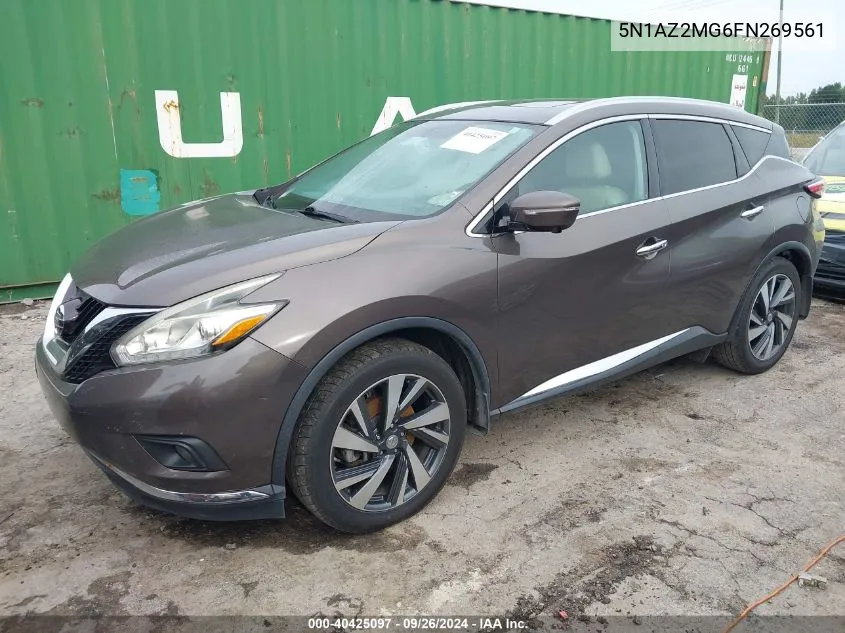 5N1AZ2MG6FN269561 2015 Nissan Murano S/Sl/Sv/Platinum