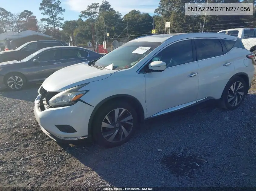 5N1AZ2MG7FN274056 2015 Nissan Murano Platinum