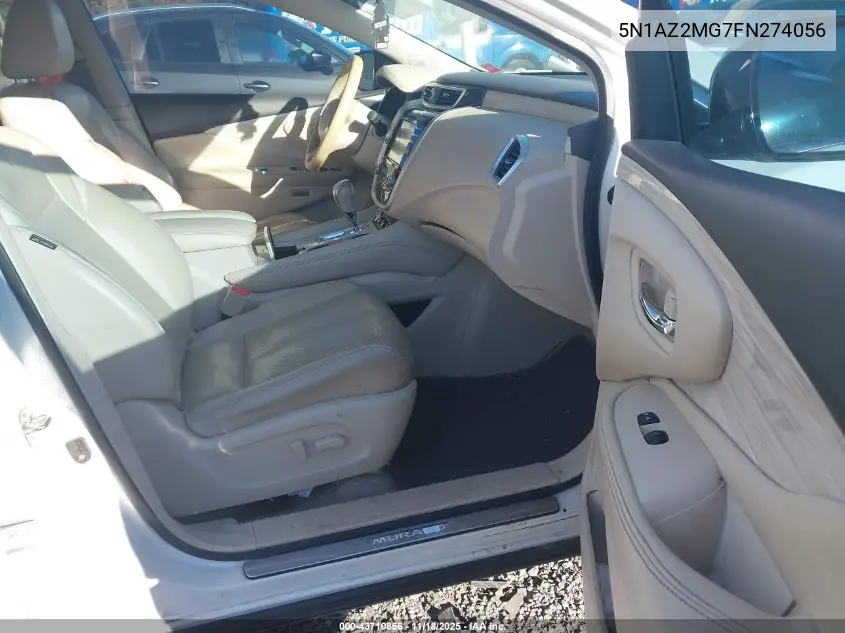 5N1AZ2MG7FN274056 2015 Nissan Murano Platinum