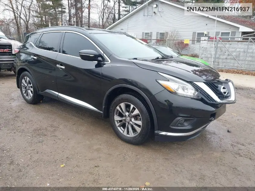 5N1AZ2MH1FN216937 2015 Nissan Murano Sv
