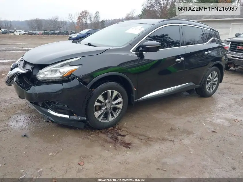 5N1AZ2MH1FN216937 2015 Nissan Murano Sv