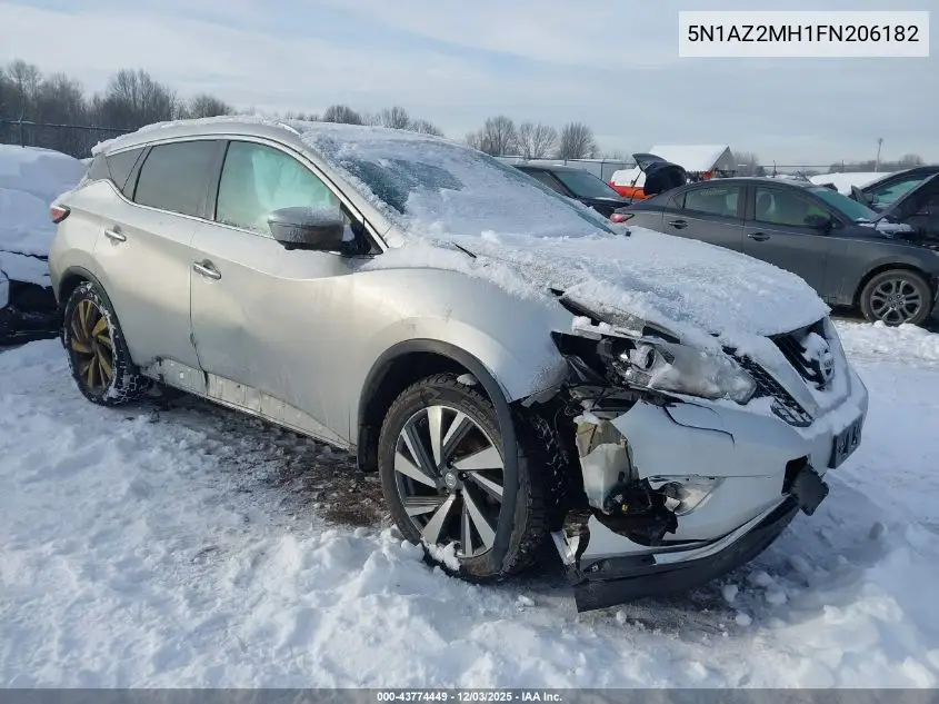 5N1AZ2MH1FN206182 2015 Nissan Murano Platinum