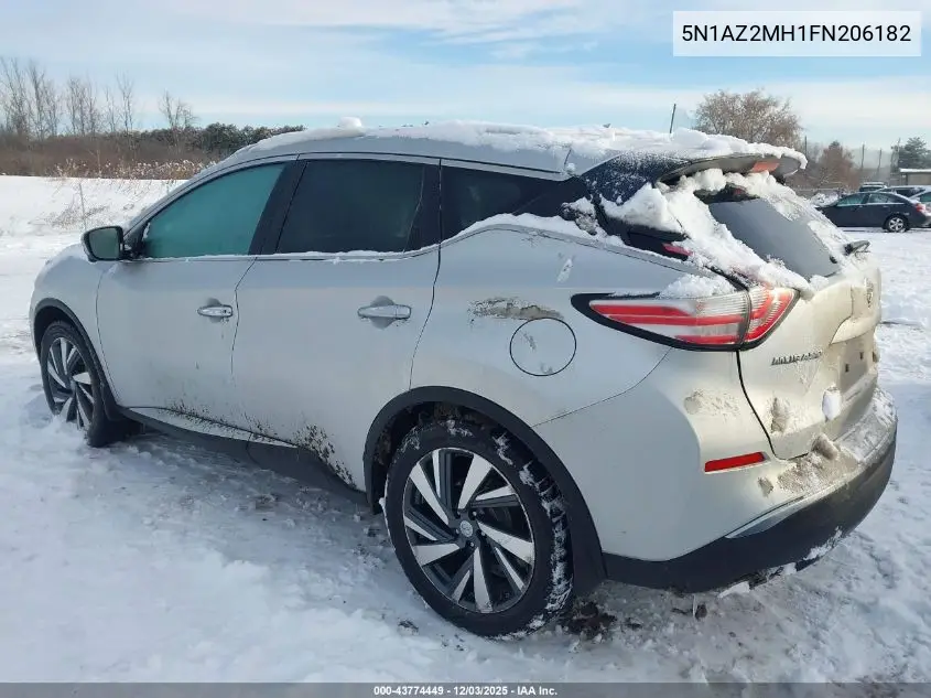 5N1AZ2MH1FN206182 2015 Nissan Murano Platinum