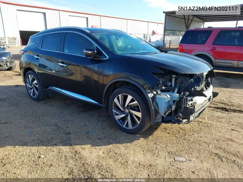 5N1AZ2MG4FN202117 2015 Nissan Murano Platinum
