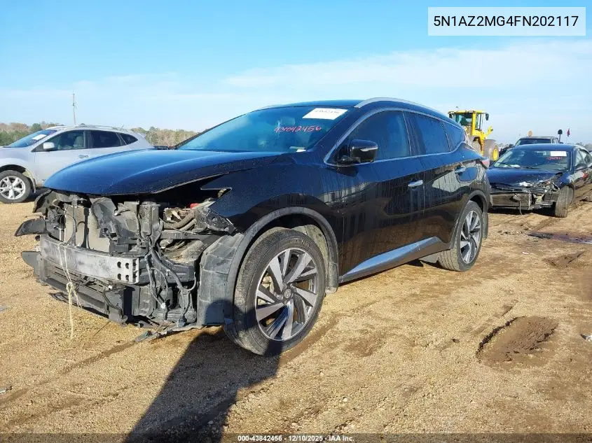 5N1AZ2MG4FN202117 2015 Nissan Murano Platinum