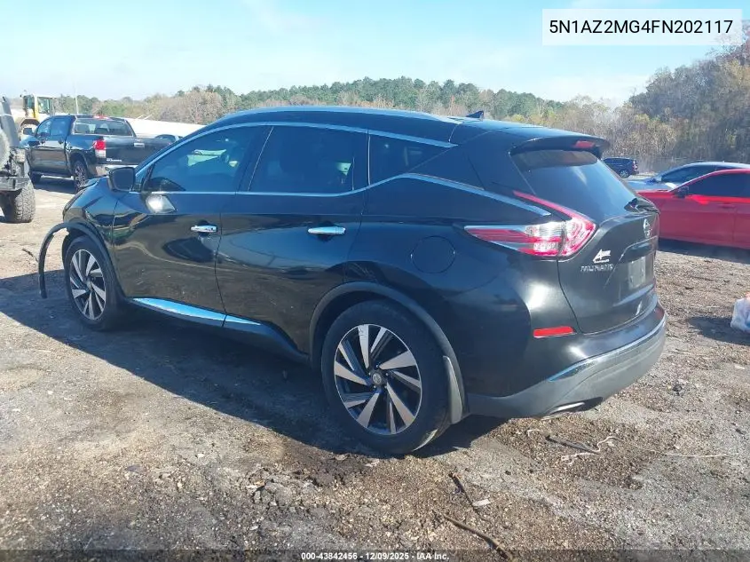 5N1AZ2MG4FN202117 2015 Nissan Murano Platinum