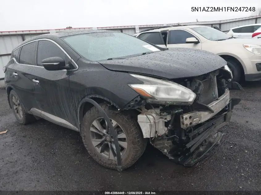 5N1AZ2MH1FN247248 2015 Nissan Murano S