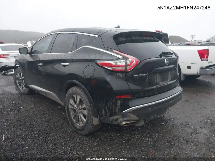 5N1AZ2MH1FN247248 2015 Nissan Murano S