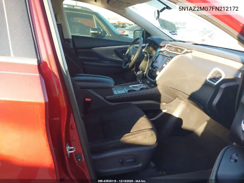 5N1AZ2MG7FN212172 2015 Nissan Murano Sv
