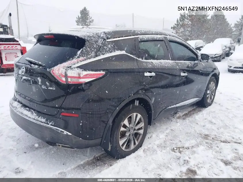 5N1AZ2MHXFN246549 2015 Nissan Murano Platinum/S/Sl/Sv