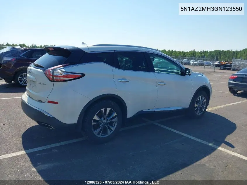 5N1AZ2MH3GN123550 2016 Nissan Murano