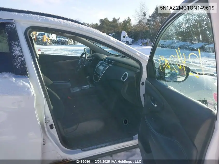 5N1AZ2MG1GN149619 2016 Nissan Murano S/Sl/Sv/Platinum