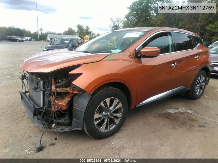 5N1AZ2MHXGN112769 2016 Nissan Murano S