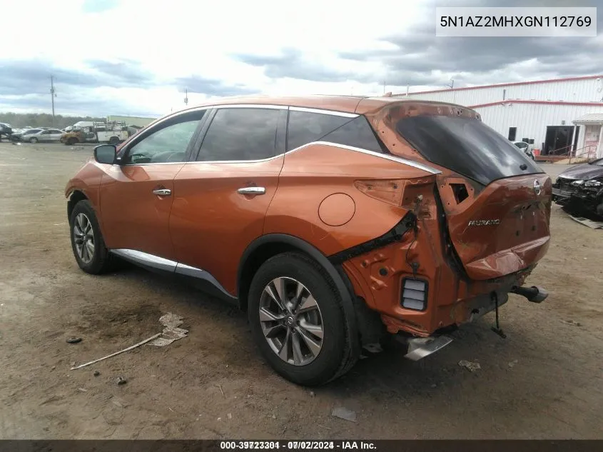 5N1AZ2MHXGN112769 2016 Nissan Murano S