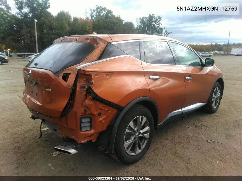 5N1AZ2MHXGN112769 2016 Nissan Murano S