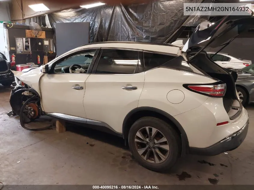 5N1AZ2MH2GN164932 2016 Nissan Murano Sv