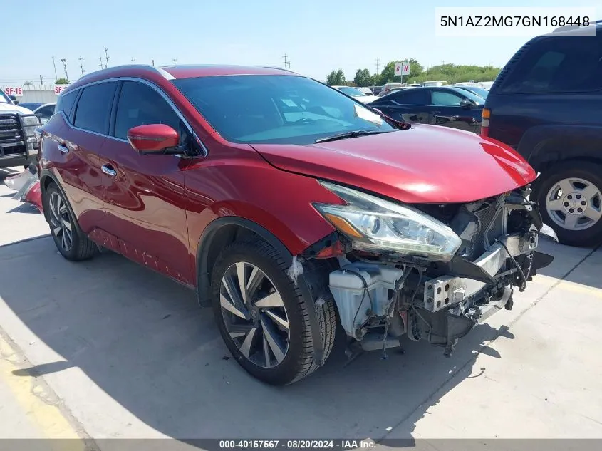 5N1AZ2MG7GN168448 2016 Nissan Murano Platinum